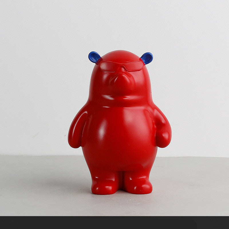 Christmas Love Bear Living Room Children Decoration Resin Crafts Home Ornaments