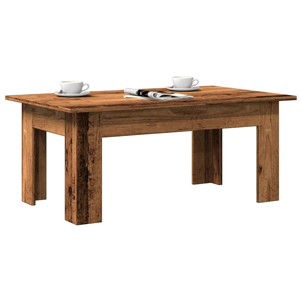 vidaXL Kava miza Old Wood 100x60x42 cm Inženirski les