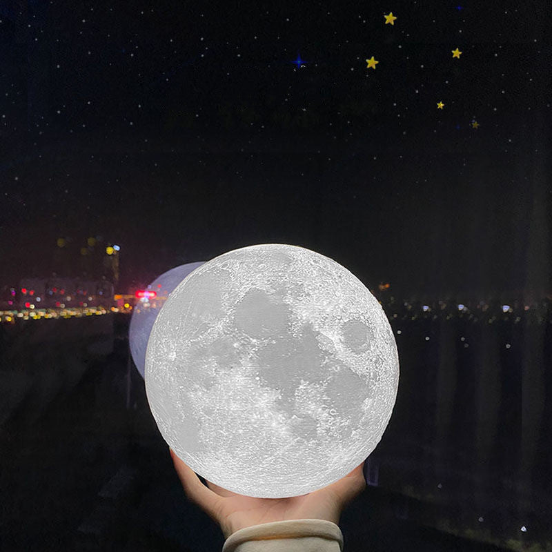 3D Printing Moon Night Lamp – Romantic Table Lamp Gift for Chinese Valentine's Day, Anniversary & Special Occasions