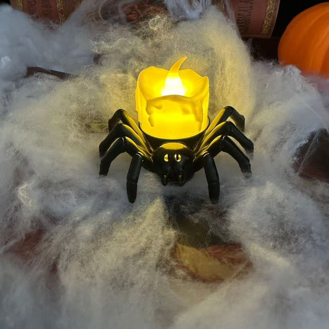 Halloween Decoration Spider Night Lights Party Supplies Decoration Props Bar, Haunted House, Horror Party Accessories Home Ornaments