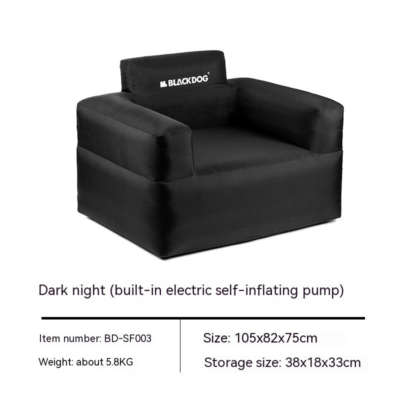 Canapé gonflable double d'extérieur, lit flottant portable pour camping et pique-nique