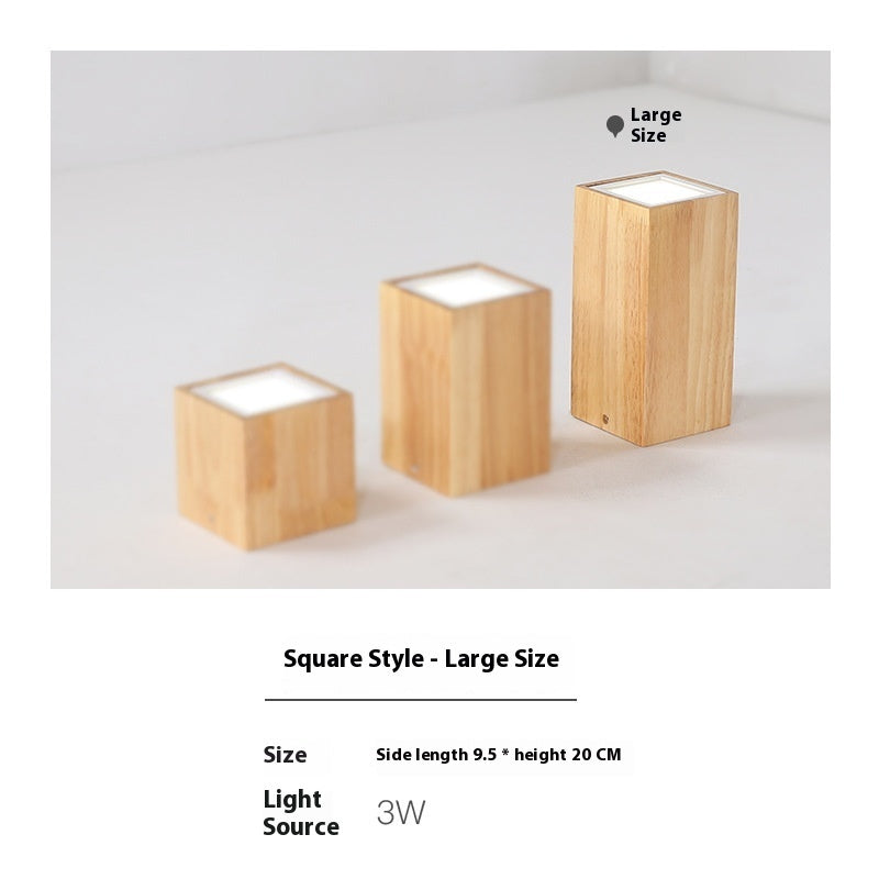Creative Modern And Simple Solid Wood Aisle Balcony Surface Mounted Downlight Lighting Home Essentials