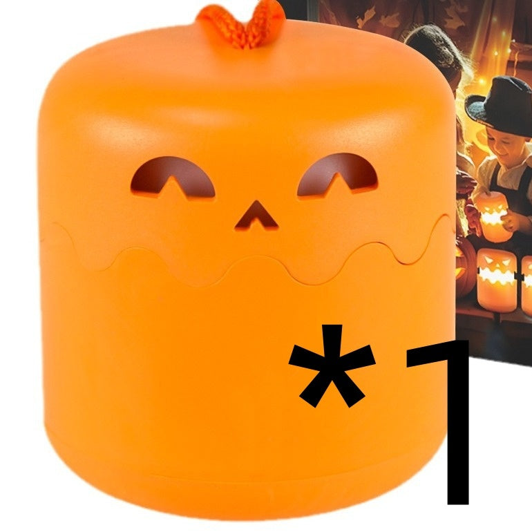 Halloween Pumpkin Lamp Foldable Portable Small Night Lamp Home Ornaments