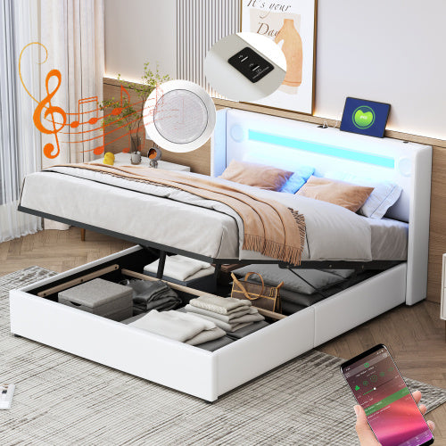 Fiberboard Double Bed 160cmx200cm Furniture