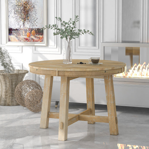 Table à manger circulaire extensible