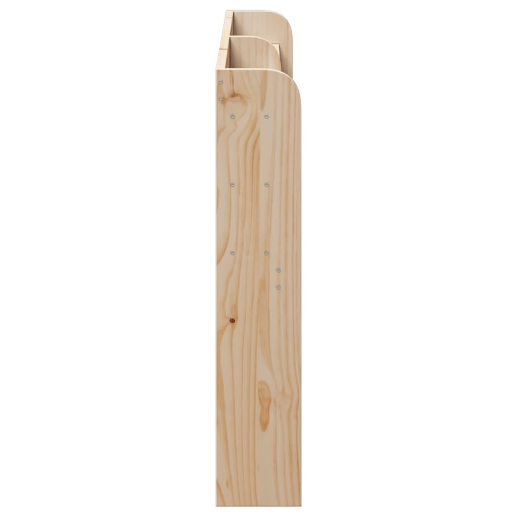 vidaXL Tăblie de pat cu rafturi, 140 cm, lemn masiv de pin