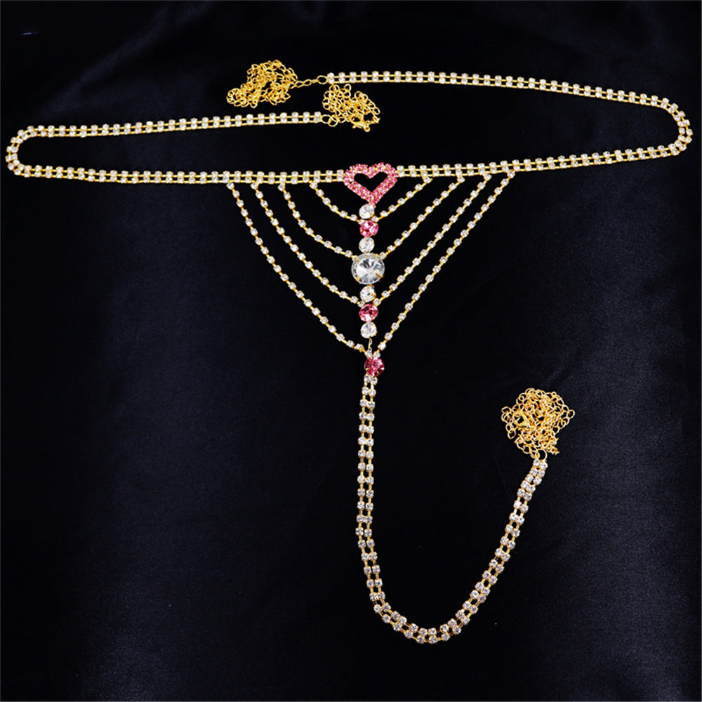 Bijoux de corps en strass pour femme