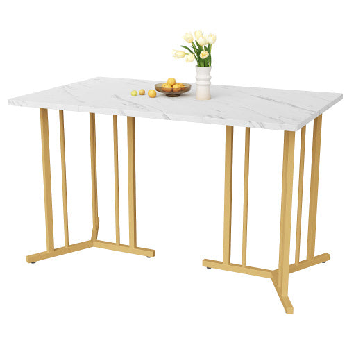 Metal Framed Rectangular Dining Table Furniture