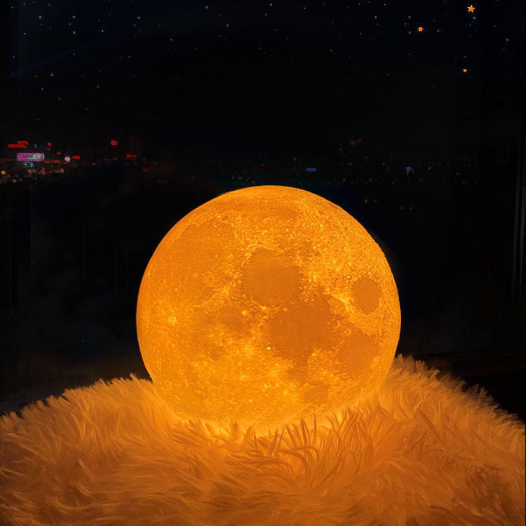 3D Printing Moon Night Lamp – Romantic Table Lamp Gift for Chinese Valentine's Day, Anniversary & Special Occasions