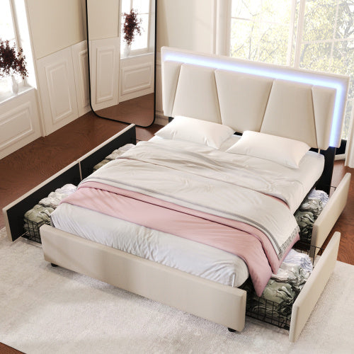 Wooden Storage Bed Bed Frame Size 160cmx200cm