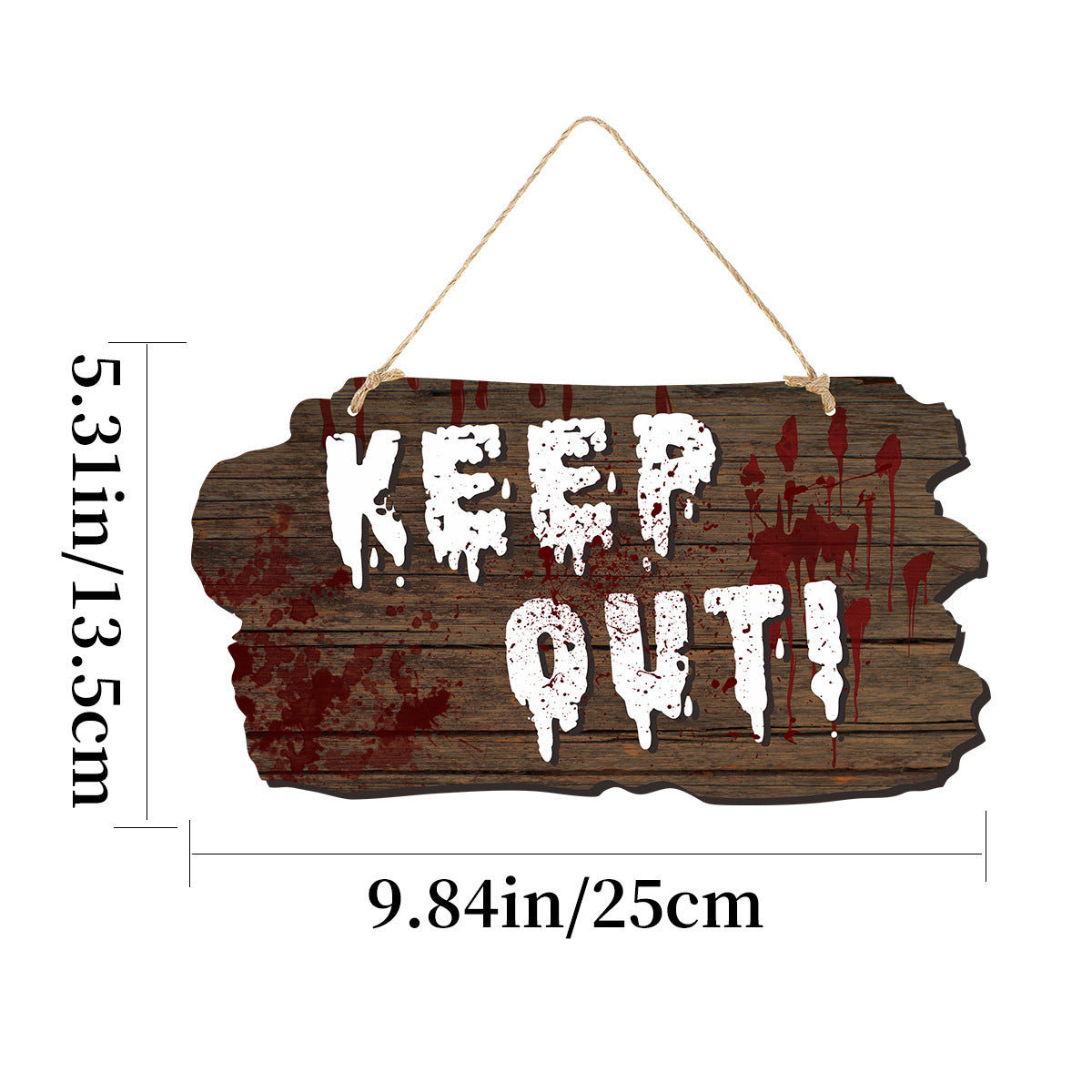 Imitation Wooden Doorplate Ghost Festival Haunted House Horror Atmosphere Decoration Home Ornaments