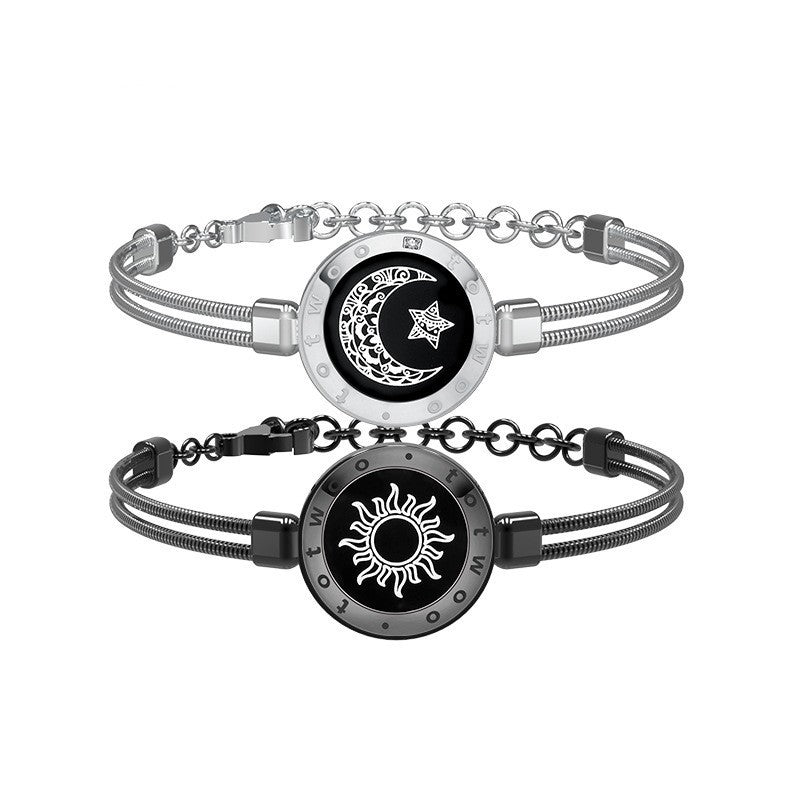 Bracelet couple intelligent Sun-Moon