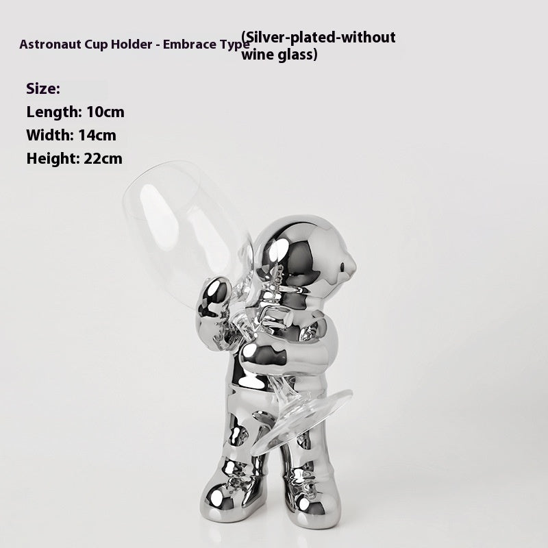 Astronaut Wine Rack Wine Cabinet TV Cabinet Decorations