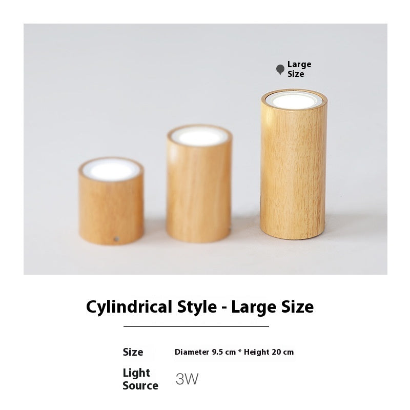 Creative Modern And Simple Solid Wood Aisle Balcony Surface Mounted Downlight Lighting Home Essentials