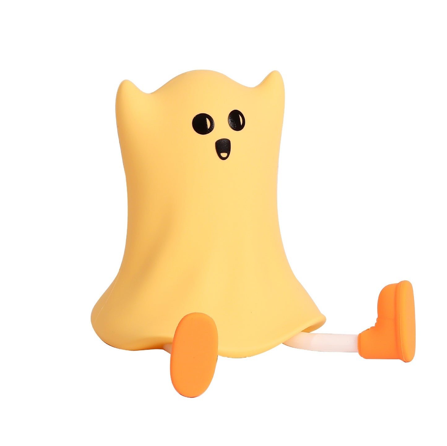 Halloween Silicone Ghost Shaped Bedside Lamp With Touch Control Soft Glow For Water-resistant Decoration Home Ornaments