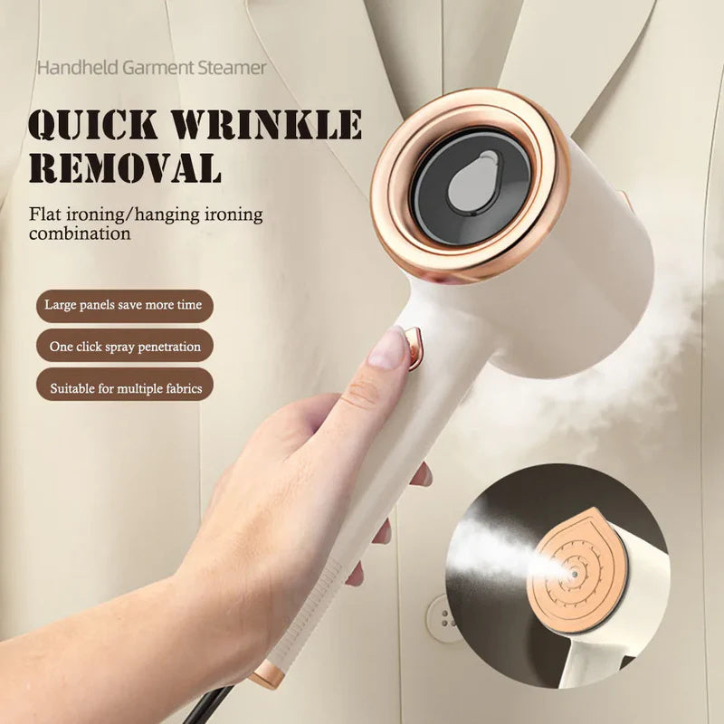 Mini Portable Handheld Garment Steamer Fabric Steam Iron For Clothes Travel Home Appliances Vertical US Plug Ironing Machine Home Essentials