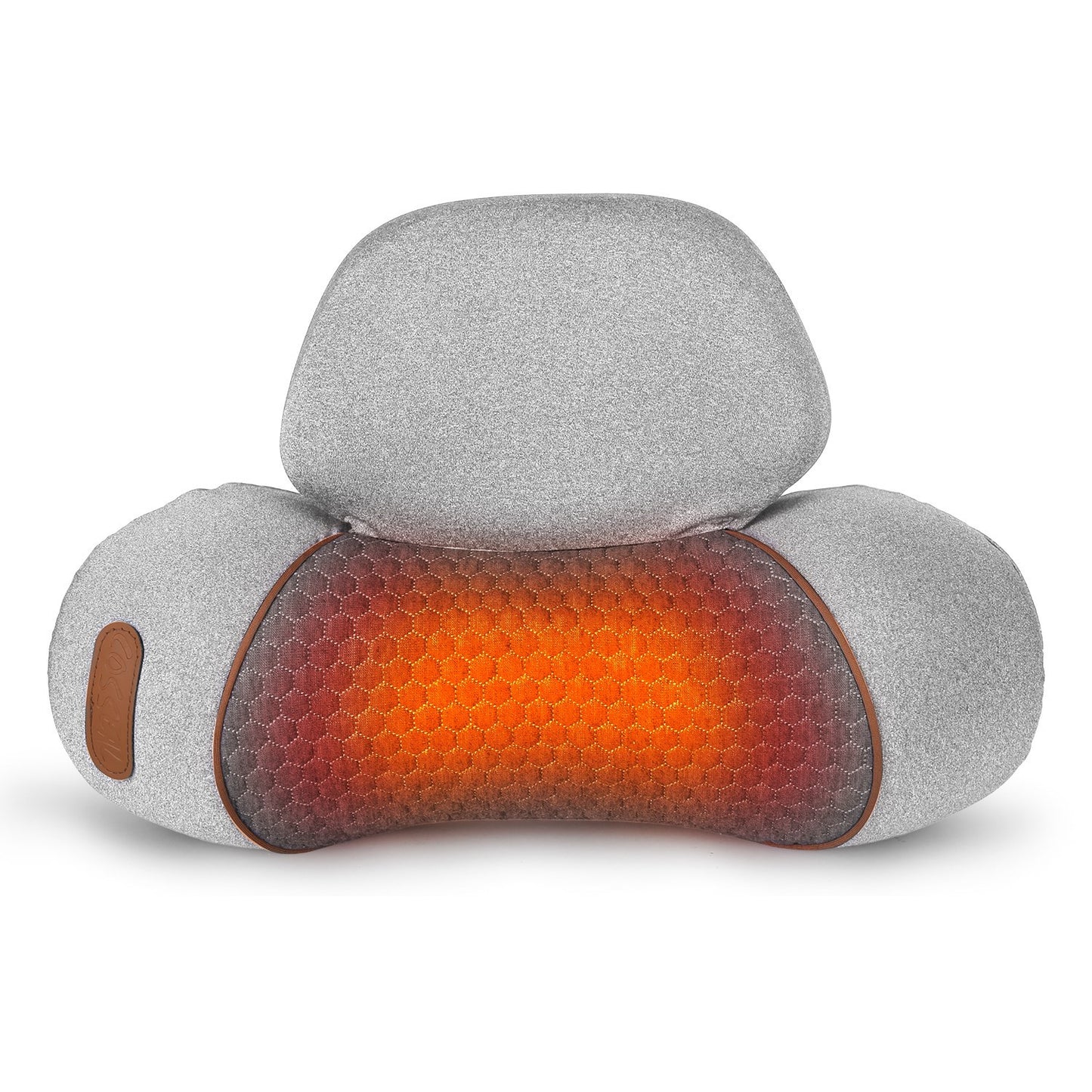 1 Set 3 In 1 Neck Massager Pillow With Vibration Heating Airbag Stretching Memory Foam Fillings Ergonomic Massager With Portable Storage Bag Eye Mask Home Essentials