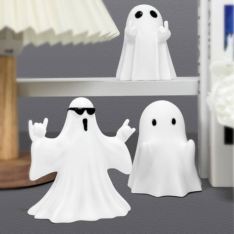 Halloween Middle Finger Love Ghost Home Ornaments