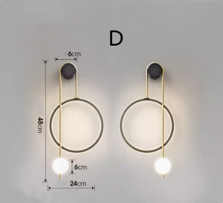 Wall Lamp, Bedside Lamp, Free Wiring Aisle Lamp Lighting Home Essentials