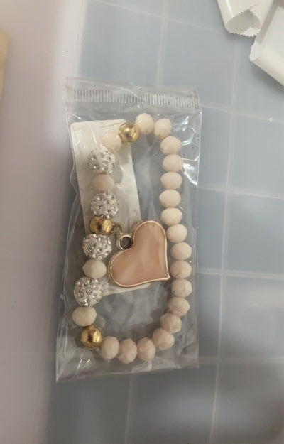 Elastic Crystal Bracelet & Bangle Heart Bracelets Jewelry/Accessories