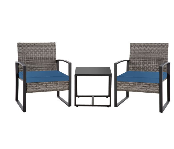 Grey Rattan Sofa
