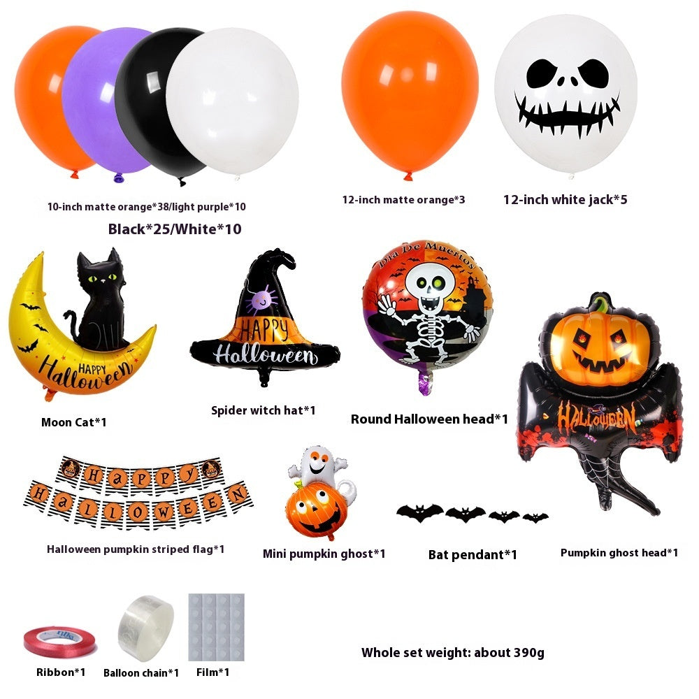 Halloween Hanging Flag Balloon Set Party Decoration Supplies Home Ornaments