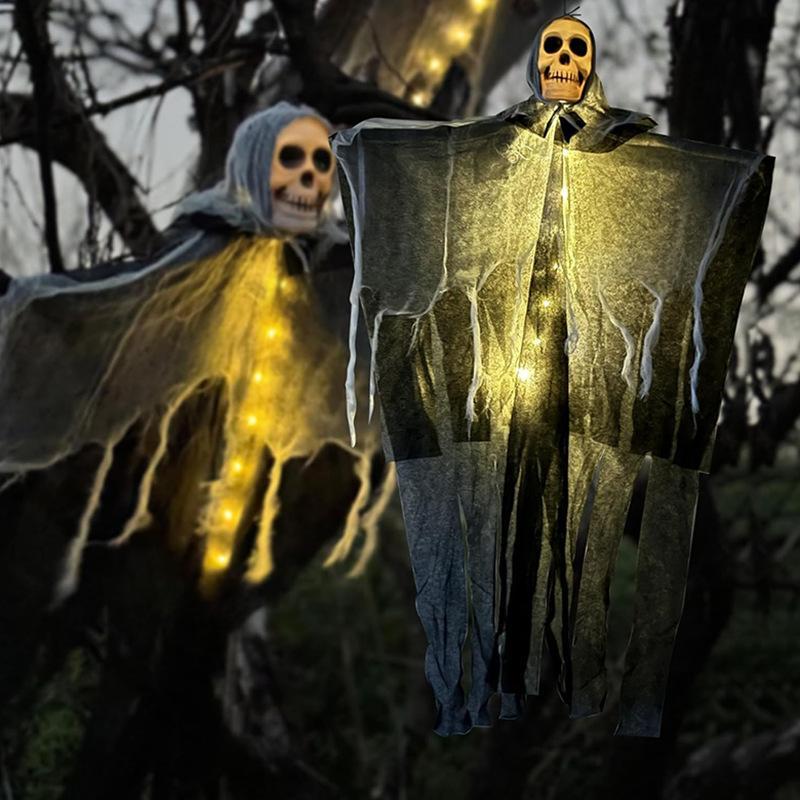 Halloween Decorations Horror Hanging Ghost Skull Skeleton Prop Perfect For Home Outdoor Yard Party Supplies Festival Decorations Home Ornaments