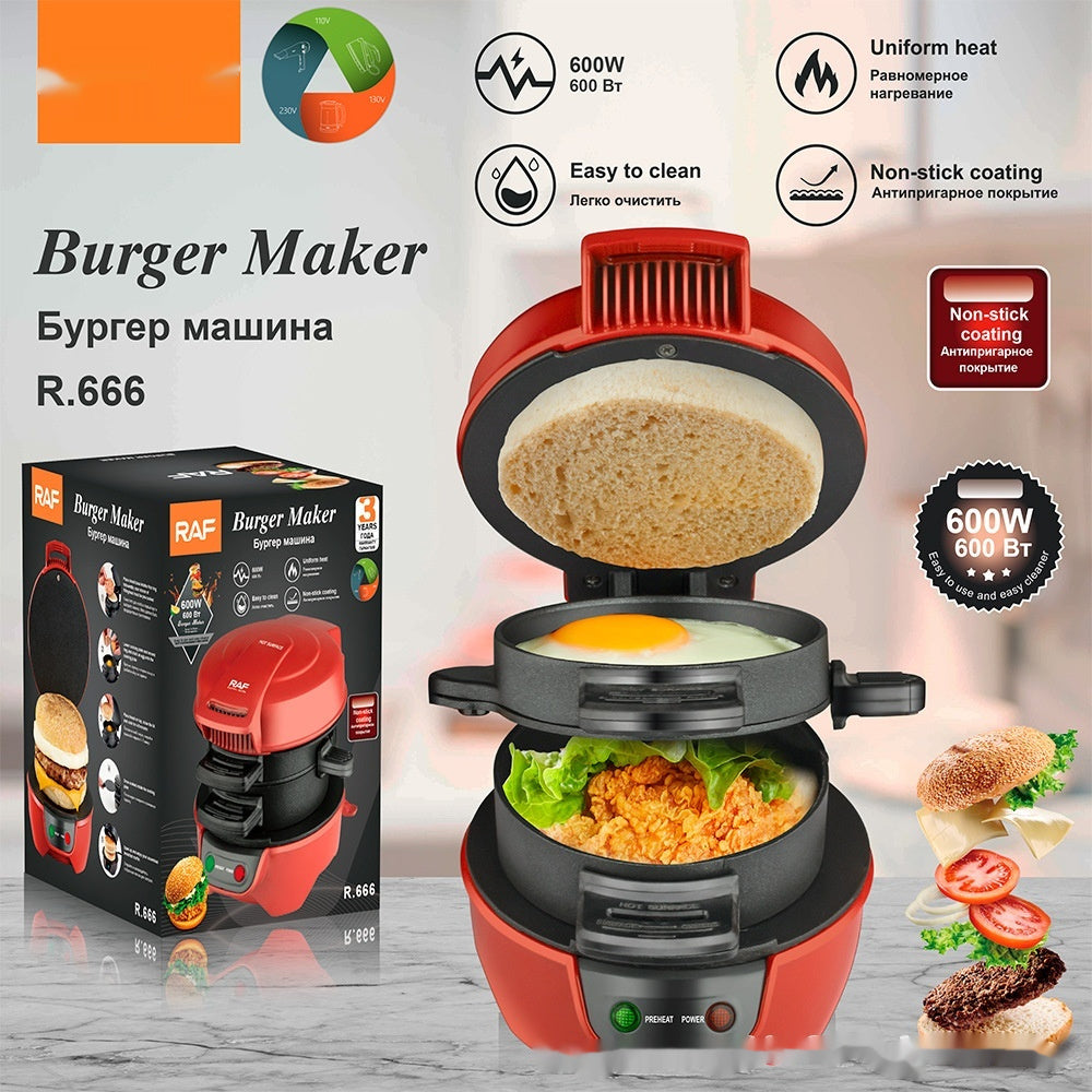 European Standard Multi-function Sandwich Bread Maker Household Frying Electric Baking Pan Breakfast Machine Appliances Home Essentials