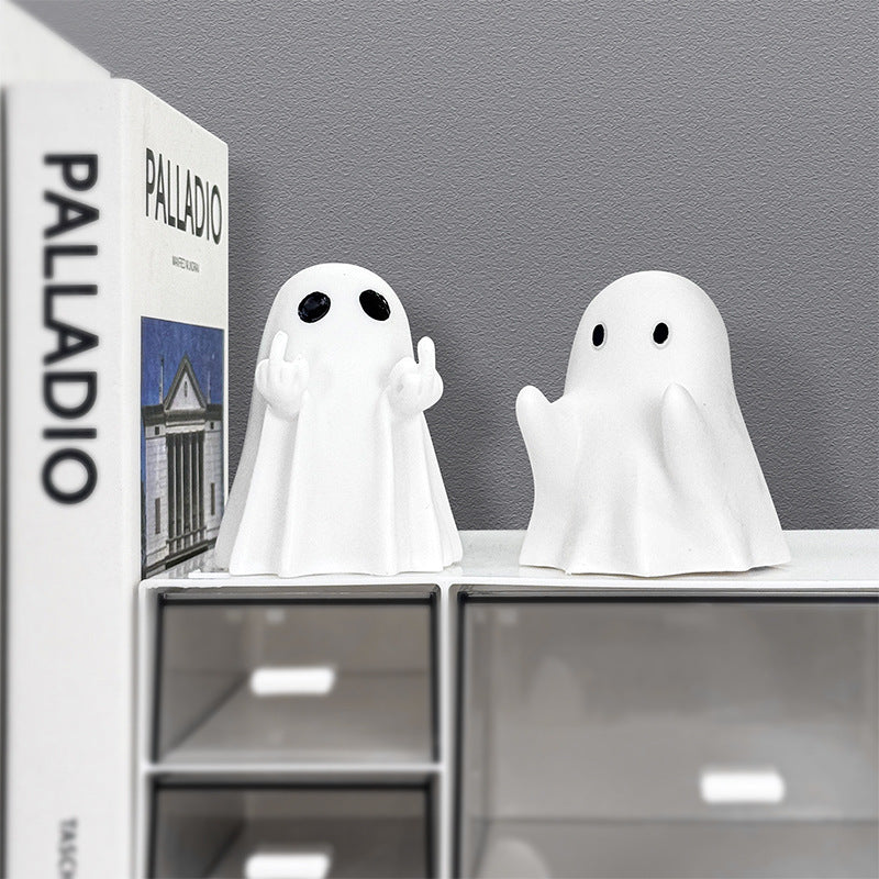 Halloween Middle Finger Love Ghost Home Ornaments