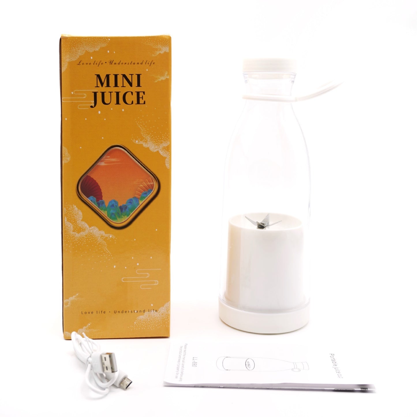 Electric USB Wine Bottle Juicer Cup 6-leaf Cutter Head Household Appliances Home Essentials