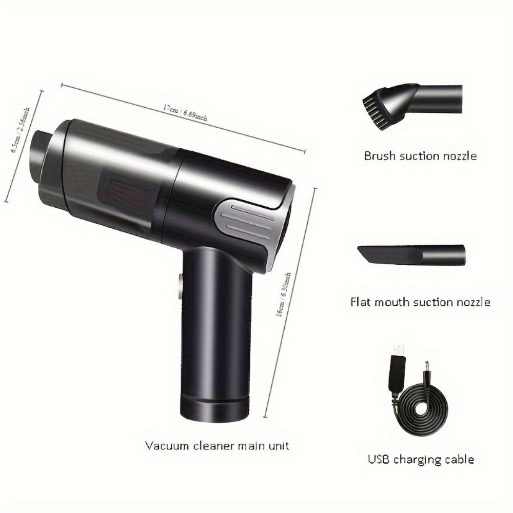 Wireless-silver Car Vacuum Cleaner Wireless Usb Charging Car Vacuum Cleaner Home Handheld Mini Desktop Vacuum Cleaner Portable appliances Home Essentials