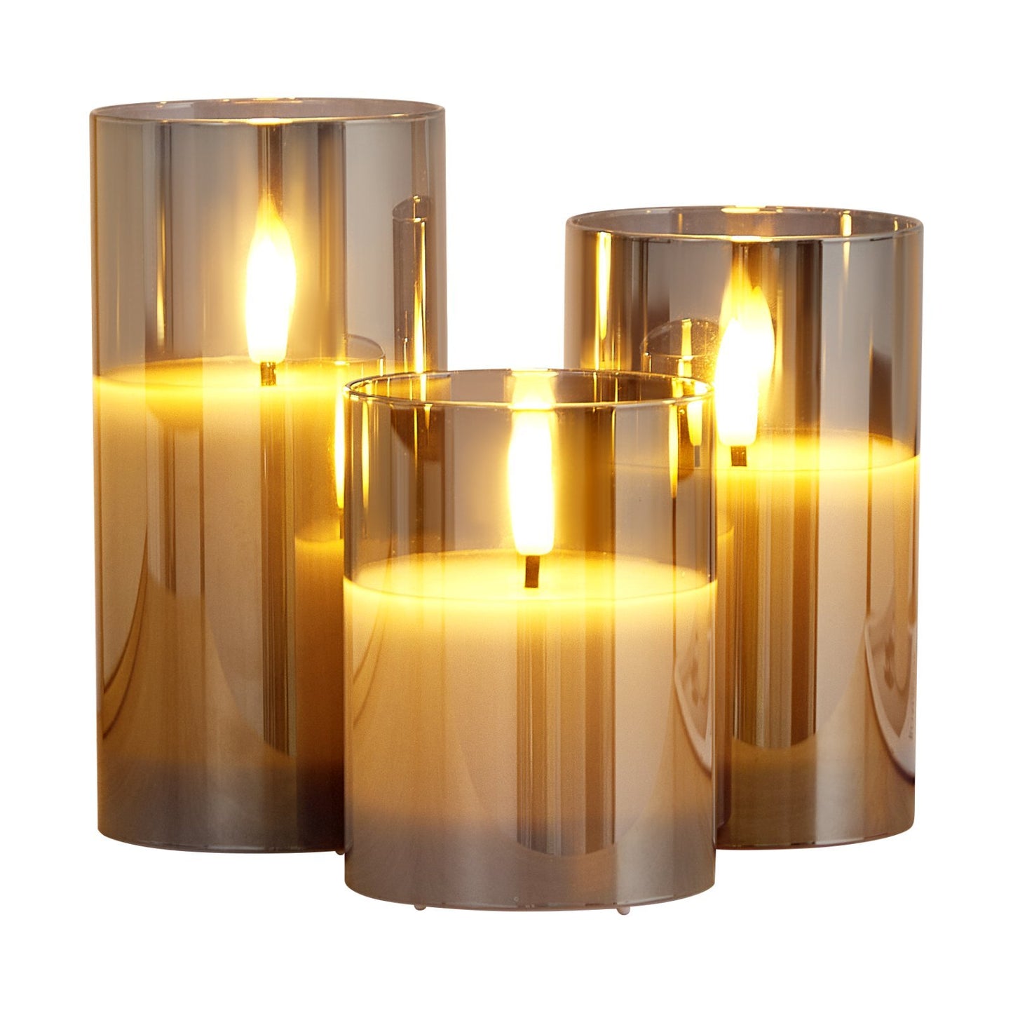 Flameless LED Candles 3 Pack Battery Operated Candles With Remote Control, Realistic Flickering Candles For Safe Ambiance Home Ornaments