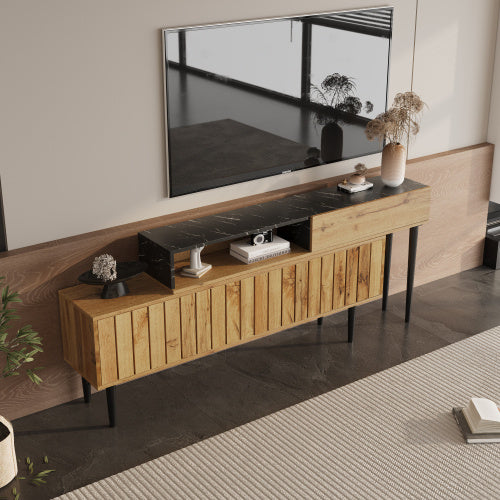 Meuble TV en panneaux de fibres