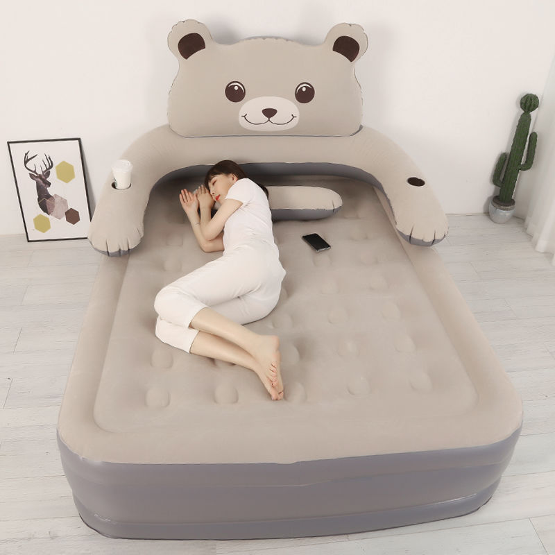 Elevated Household Double Automatic Cartoon Air Bed Furniture
