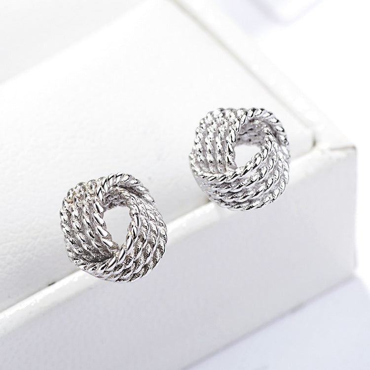 Women's Sterling Silver Temperament Personality Earrings Jewelry & Accessories