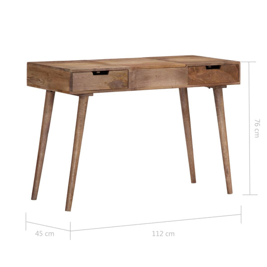 vidaXL Dressing Table 112x45x76 cm Solid Mango Wood Furniture