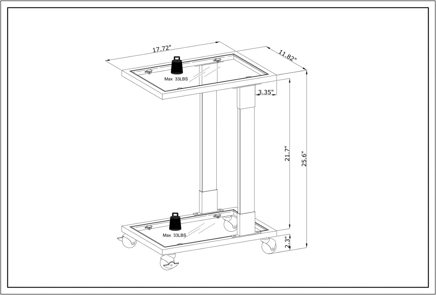 Golden Acrylic Sofa Table, Glass Top C Shape With Metal Base For Living Room Furniture