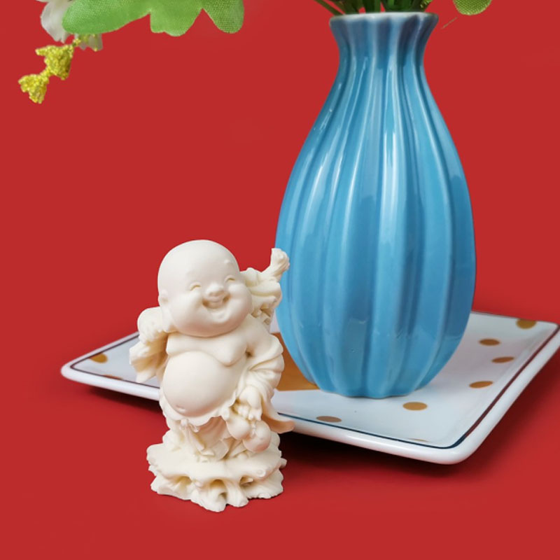Cute Ornament Model Buddha Statue Ornament Plaster Home Ornaments