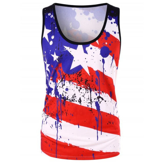 National flag print vest Apparel / Clothing