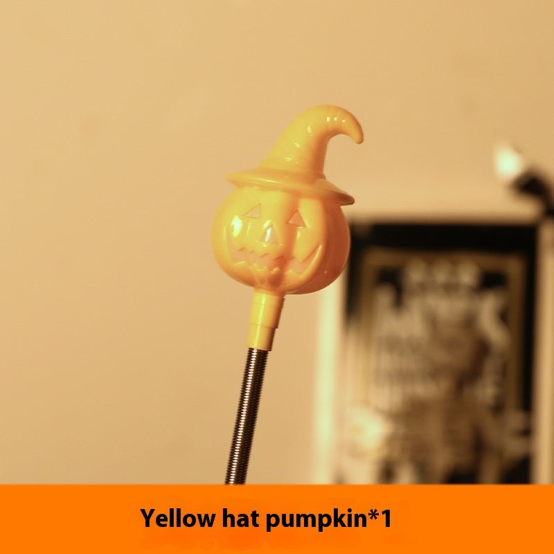 Halloween Decoration Pumpkin Lamp Children's Toy Hand Stick Props Home Ornaments