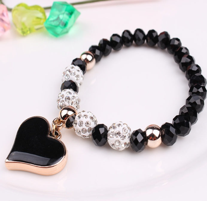 Elastic Crystal  Bracelet & Bangle Heart Bracelets Jewelry/Accessories
