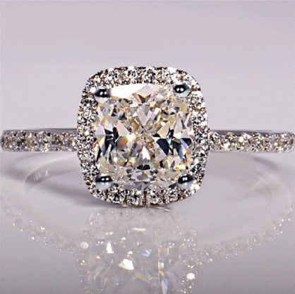 Rings For Women Bridal Wedding Anelli Trendy Jewelry Engagement Ring White Gold Color Anillos Jewelry / Accessories