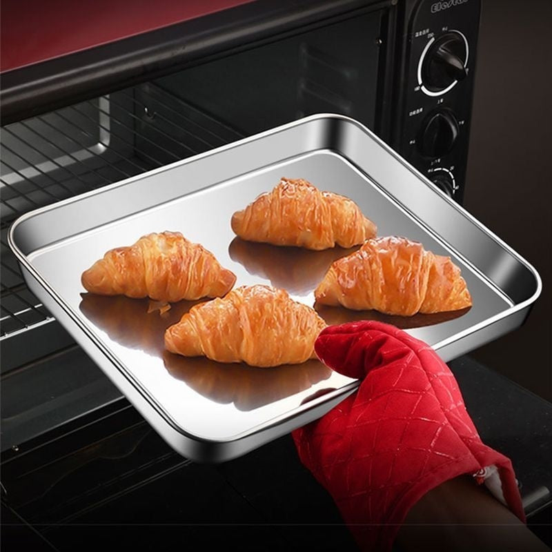 Thickened Stainless Steel Plate Household With Lid Appliances Home Essentials