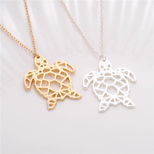 Popular Personality Jewelry Hollow Turtle Necklace Jewelry/Accessories