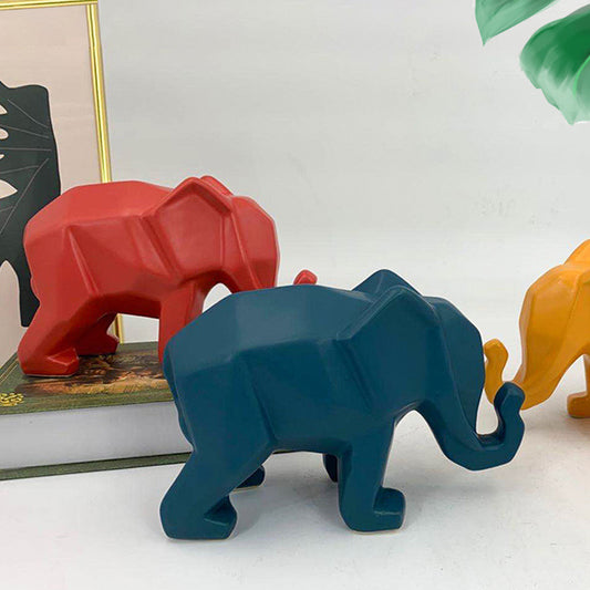 Creative Home Origami Geometric Elephant Home Ornaments