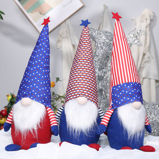 American Independence Day Large Flag Faceless Old Man Doll Decoration Decoration Home Ornaments