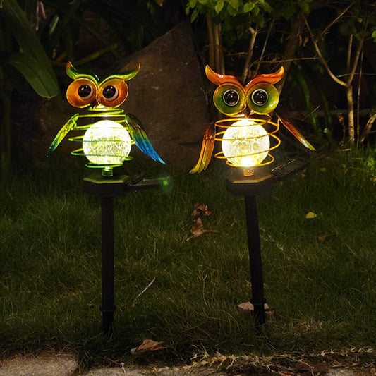 Lampe solaire hibou pour pelouse, éclairage d'extérieur étanche à LED pour allée de jardin, veilleuse à économie d'énergie, décoration de paysage