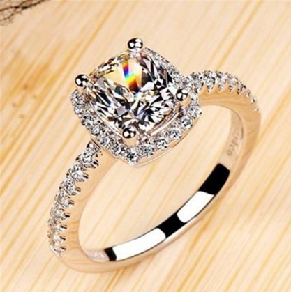 Rings For Women Bridal Wedding Anelli Trendy Jewelry Engagement Ring White Gold Color Anillos Jewelry / Accessories