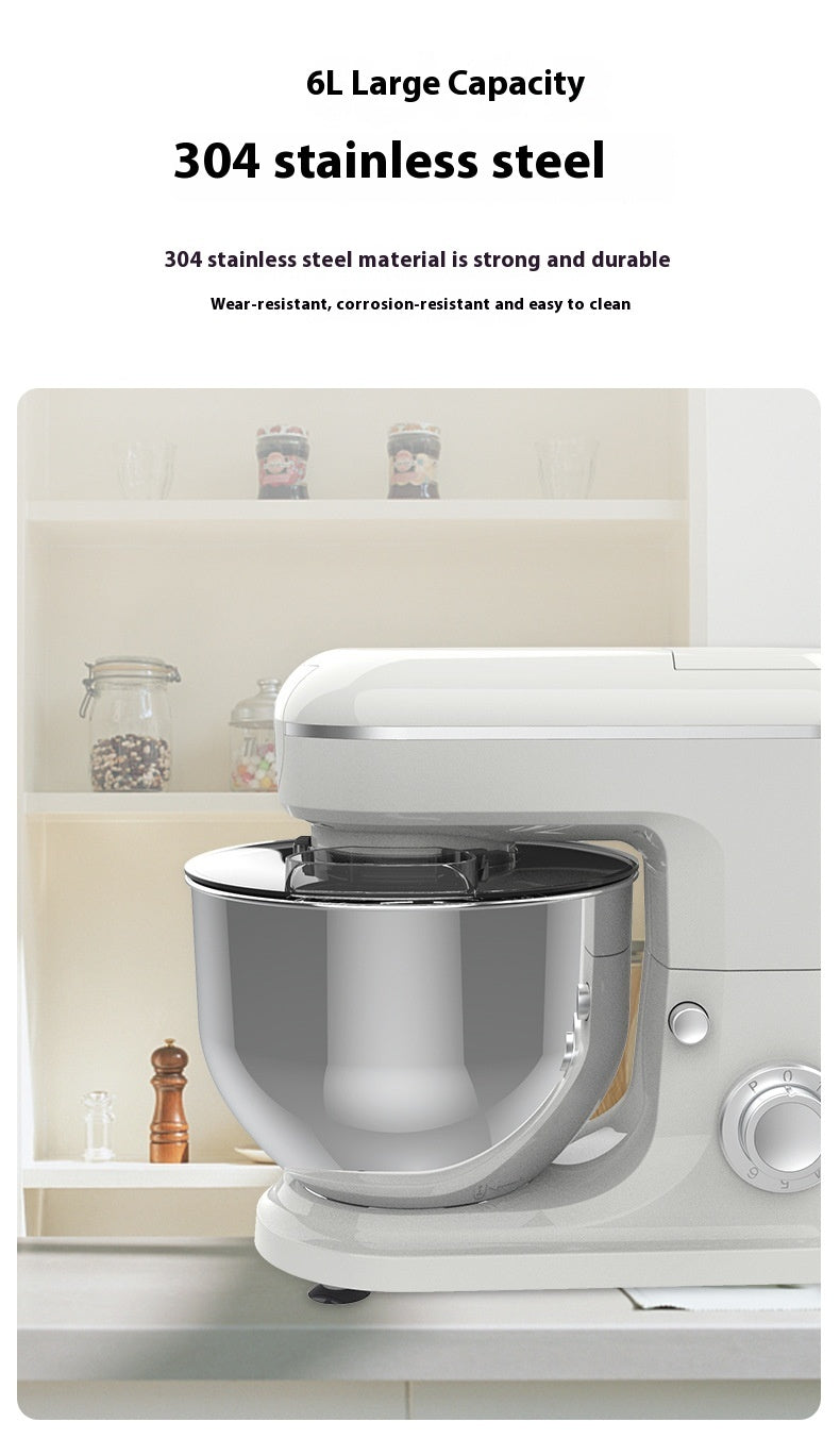 Three-in-one Stand Mixer 6L Large Capacity Cooking Machine Appliances Home Essentials