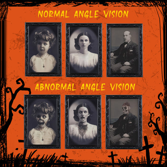 Halloween Decoration 3D Changing Face Moving Picture Frame Portrait Horror For Horror Party Decors Home Decorations Home Ornaments